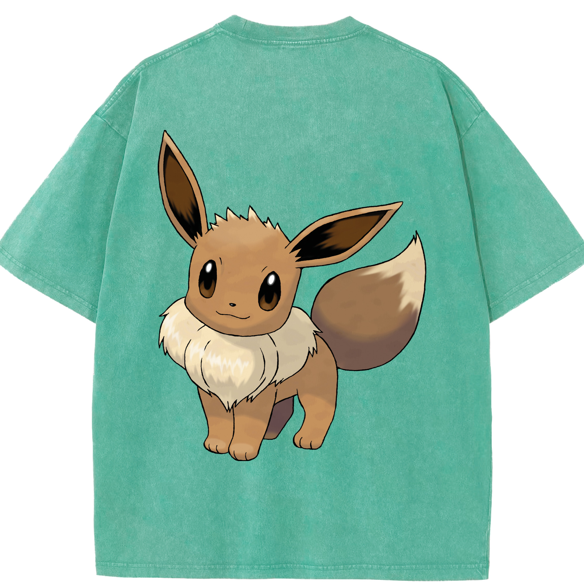 （画像用） ポケットモンスター Pokémon 綿100% ヴィンテージ風 半袖Tシャツ（背面プリント）